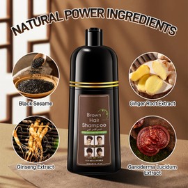 Mustache & Beard Dye for Men, Men's Black Beard Dye for Gray Hair, Beard Color & Hair Dye Shampoo 2 in 1 for Men, Long Lasting Beard Coloring, Black Hair Shampoo, Simple to Use - Last 30 days 13.5 Oz.