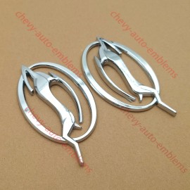Truckemblems 2pcs Silver Impala Flying Left Right Side Pillar Emblem Nameplate 10253595