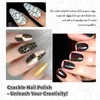 U-Shinein Crackle Gel Nail Polish, 3D Crackle Effect Patterned Nails