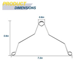 seork S97017068 Bathroom Fan Cover Grille Springs Fits for Broan-NuTone 695 and 696N Ventilation Fans for Wall-Mount Exhaust or Bathroom Vent Fan Grille S97017068