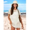 ANRABESS Women Swimsuit Crochet Swim Cover Up Summer Bathing Suit