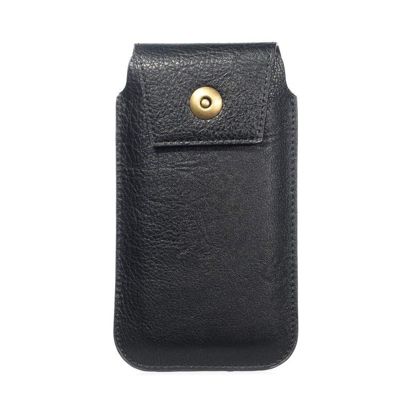 DFV mobile Leather Cover Vertical Belt Case with Magnetic Closure