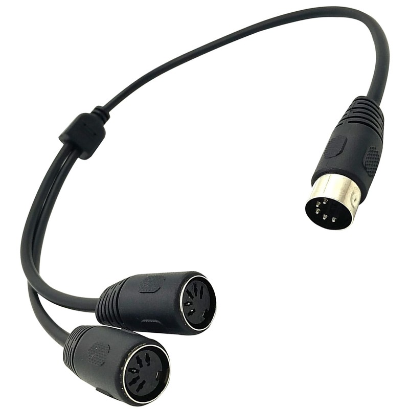 tunghey MIDI Sync Breakout Cable, DIN 5-Pin Plug 1 Male
