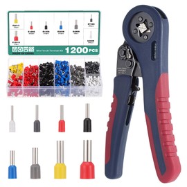 Faankiton Crimping Pliers Wire End Ferrules Set, Wire End Ferrules Pliers Set 0.08-10 mm², Crimping Pliers Wire End Ferrules Set, Preciva Wire End Ferrules Crimping Tool Kit with 1200 Pieces