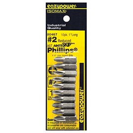Eazypower 80467 No-2 1-Inch Long Assortment Phillips Reduced (10-Pack)