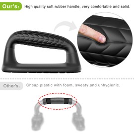 SELEWARE Push Up Bars Parallettes bars Pushup Stands with Soft Rubber Covered Handle Provide Comfortable Grip Fit for Floor Workouts Calisthenics Strength Training Pushups Black A