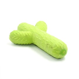 GO-CHUNRIQIN Dog Chew Toys,Cactus Shaped Teething and Teeth Cleaning Toy,Tough Rubber Dog Toys for Aggressive Chewers, Dog Toys for Training and Cleaning, Interactive Dog Toys for Medium/Large Dog