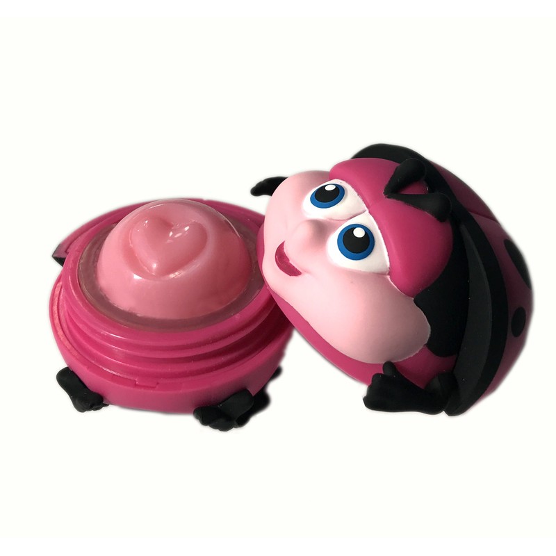 Ladybug lip balm toy - with heart shaped Pink Lemonade
