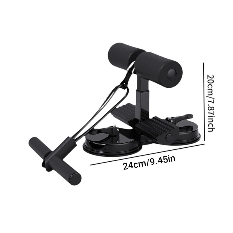 AIMALL Sit-Up Assistant with Double Suction Cup and Resistance Band