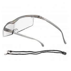 Hazuki Magnifier Compact, 1.32x, Clear Lens (9 Colors in Total) with Neck Strap and Neck Hanging (Titanium Color), Birthday Gift