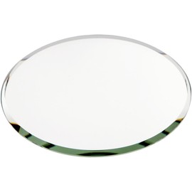 Plymor Round 3mm Beveled Glass Mirror, 4 inch x 4 inch - Quantity Per Pack: 3, Color: Silver