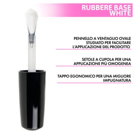 Nail Store - Milky White Rubber Base for Thin Weak Nails, Strengthener for Natural Nails, Adhesion Gel Base for Semi-Permanent Nail Polish Strong Self-Leveling Adhesion