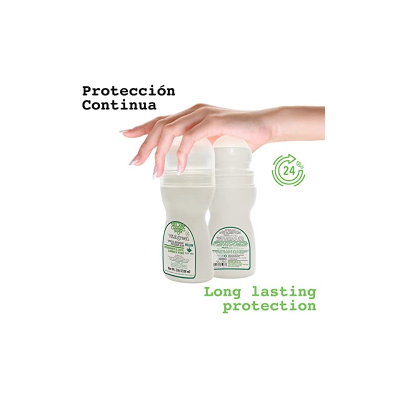 Desodorante Piedra Natural Aloe Vera Roll On 90ml Sin Color