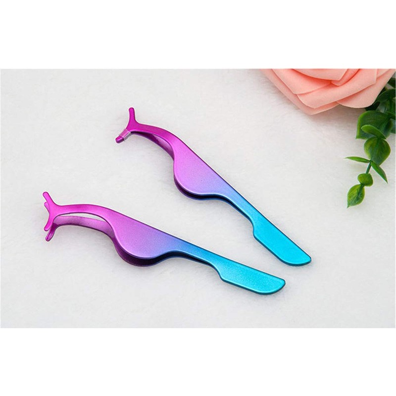 EIAKE False Eyelashes Applicator Tool Eyelash Extension Tweezers Remover Clip