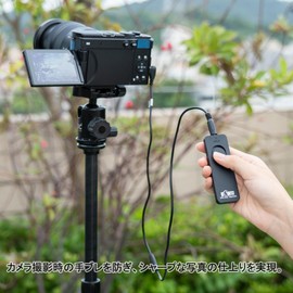 KIWIFOTOS Shutter Remote Control for Panasonic Lumix S9 G100D Compatible with Panasonic Lumix S9 G100D, DC-S9, DC-G100D, 3 Shooting Modes, 51.2 inches (130 cm), Extension Line, Long Exposure, Valve