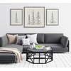 Kate and Laurel Sylvie Minimalist Evergreen Trees Sketch Framed Canvas