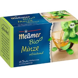 Meßmer Organic Mint | Refreshing | 18 Tea Bags | Vegan | Gluten Free | Lactose Free