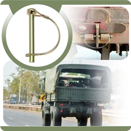 The Lord of the Tools 8 Stück 8mm Wellenverriegelungs Haltestifte Anhängerverriegelung Kupplungsverriegelung D Clip Lynch Klappstecker In 57mm X 38mm Robuste Verbindungswellenverriegelung für Anhänger