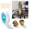 Lyeteung 2 PCS G1/2 Female to G3/8 Male Brass Thread