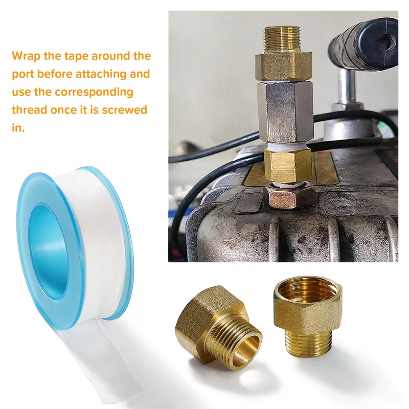 Lyeteung 2 PCS G1/2 Female to G3/8 Male Brass Thread