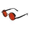GQUEEN Retro Round Steampunk Polarised Sunglasses Men Women UV400, MTS2,