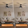 TALOYA 42 Inch Ceiling Fans with Lights Led Remote Control