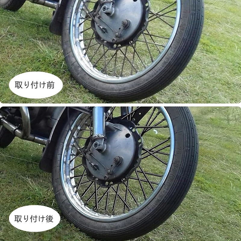 72 Pcs Motorcycle Bicycle Motorcycle Wheel Spoke Skin Spoke Wraps