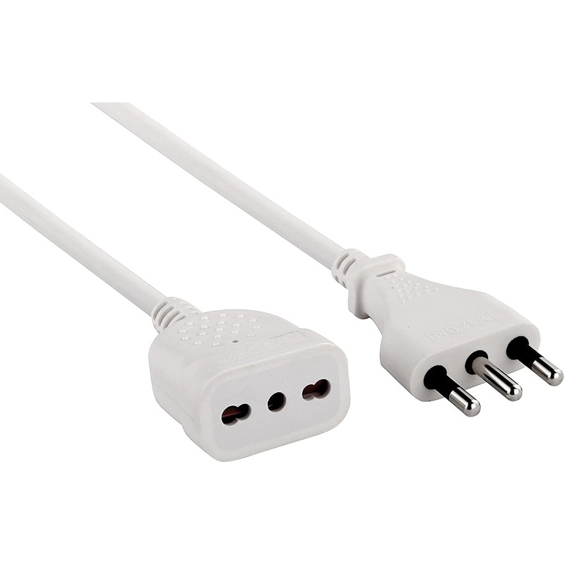 5 Metre Linear Double Pole Extension Lead with 16A-10A Plug