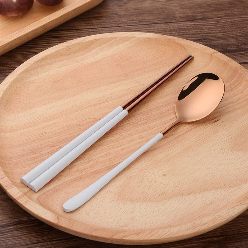 2 Pieces Outdoor Flatware, Baikai Stainless Steel Portable Utensils Set