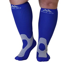 Mojo Compression Socks for Men & Women 20-30 mmHg Navy Medium A601NV2