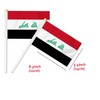 25 PCS Iraq Handheld Small Flag, Iraqi Hand held Mini