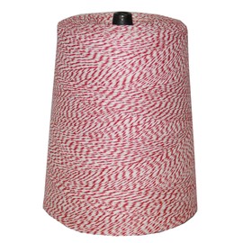 4 PLY Variegated RED & White 2 LB Cone - 9600 FEET