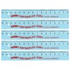 KUM AZ902.01.16-B - Left Handed Ruler 15 cm Blue Flexible