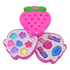 KFMX Juego De Maquillaje Para Niñas Diseño Fresa Color Rosa