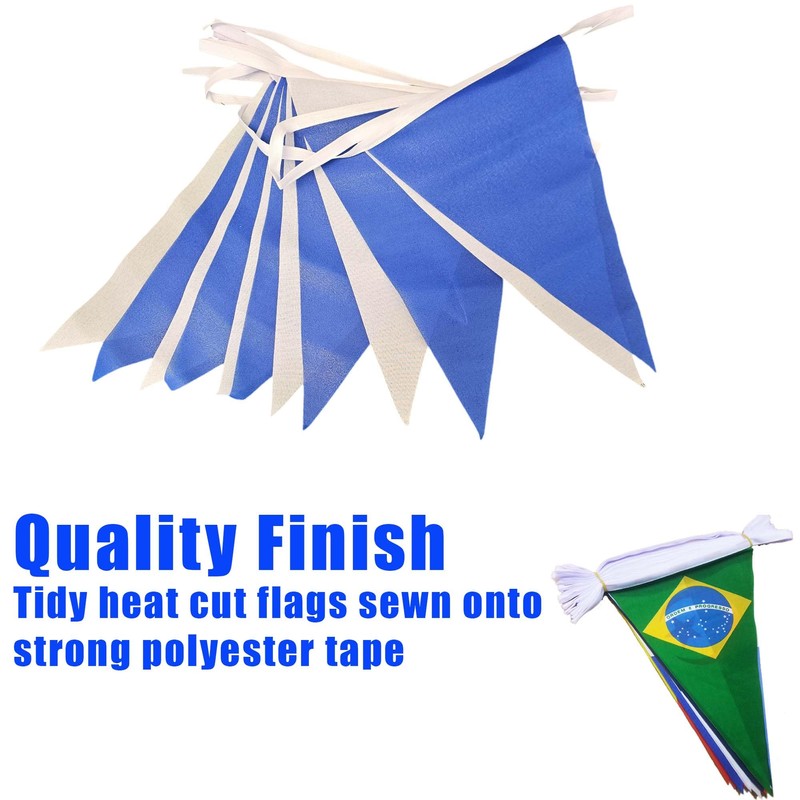 Brazil Flag Bunting Brazilian 5M Triangle Large 12 Flags FlagSuperstore