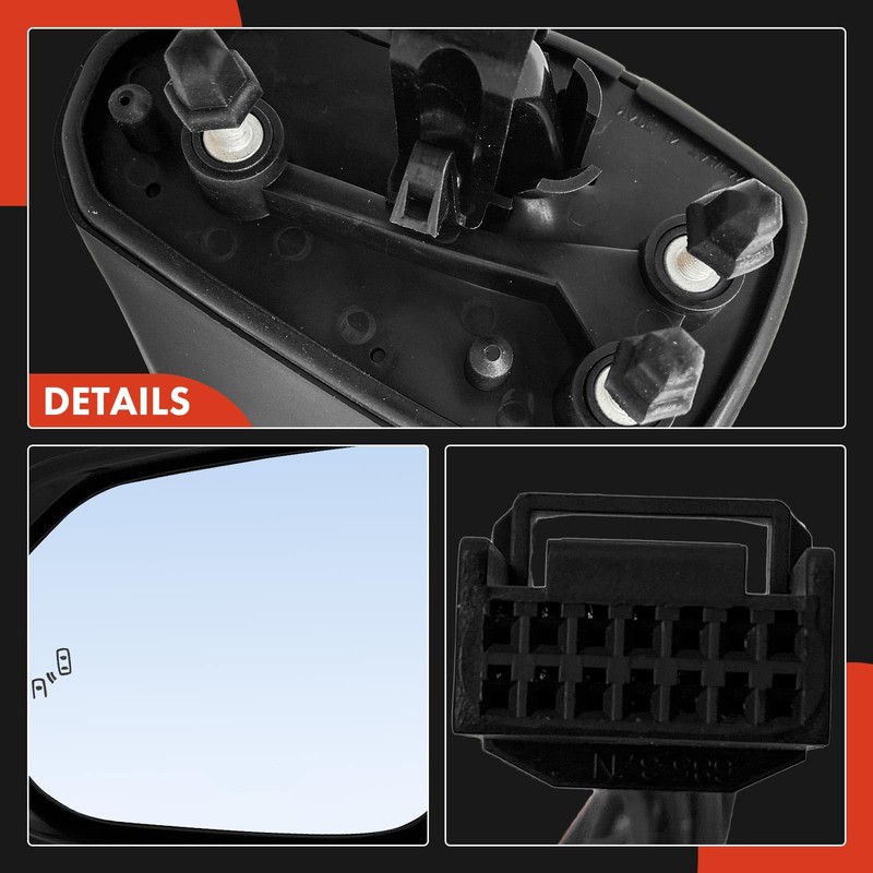 A-Premium Driver Side Power Door Mirror - Compatible with Toyota