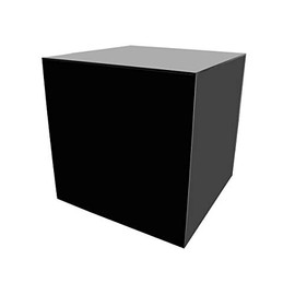 Marketing Holders Platform Display Box Art 10"W x 10"H x 10"D Black Sculpture Pedestal Collectible Cube Cover Trophy Trinket Acrylic Showcase Stand Expo Event Wedding Reception