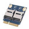 ASHATA PCIe to Dual TF Card,Mini PCI‑e to Dual Micro