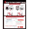 Torchbeam D1S HID Bulbs, 6000K Cool White, 150% Lighting Distance,
