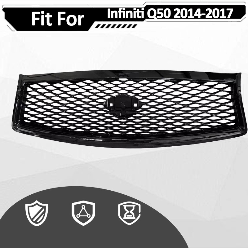 kspeed For Infiniti Q50 2014-2017 Front Bumper Upper Grille Gloss