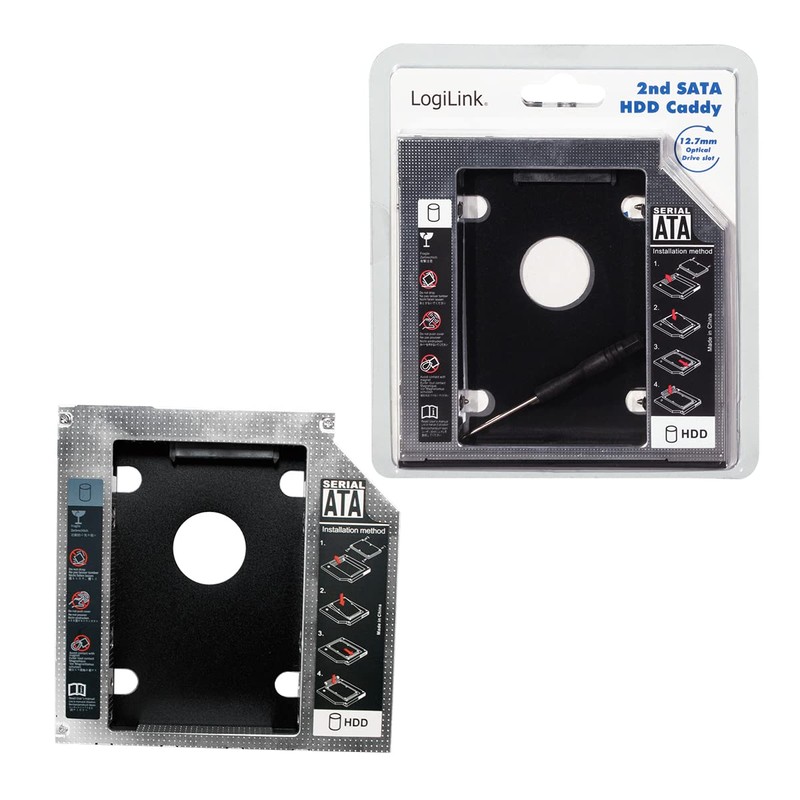 LogiLink HDD Caddy frame Adapter 12,7mm SATA HDD, AD0016 (SATA