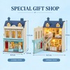 DIY Miniature House Kit with Furniture and LED Light, Wooden