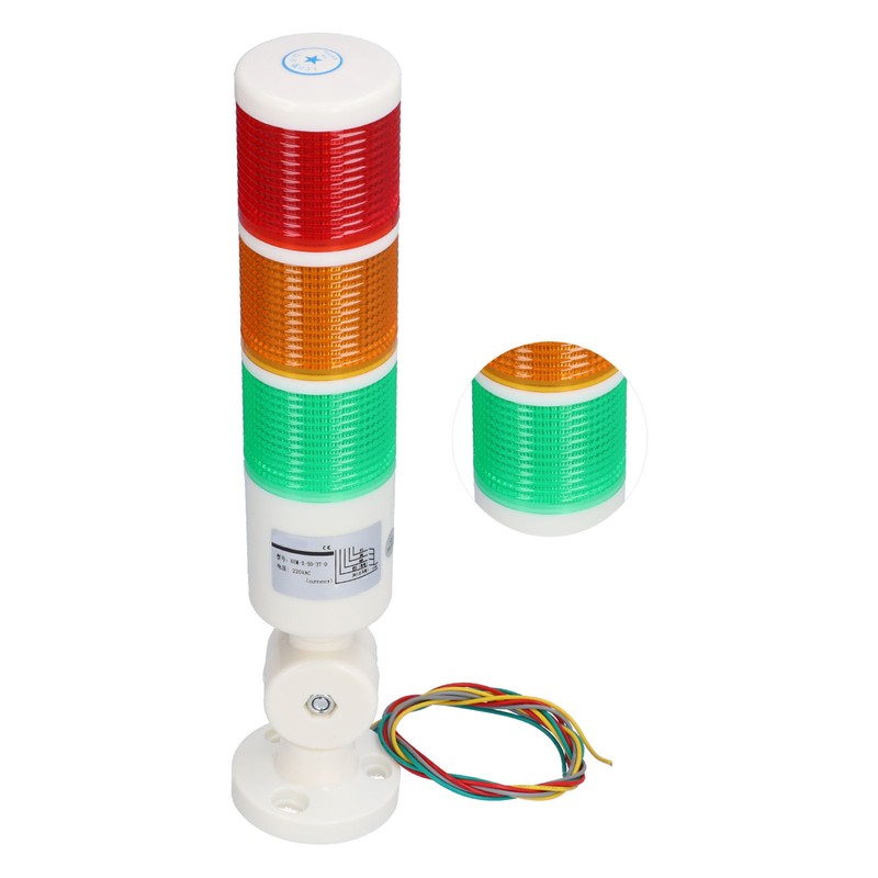 BERM Signal Tower Always Bright LED 3 Colour Alarm Light