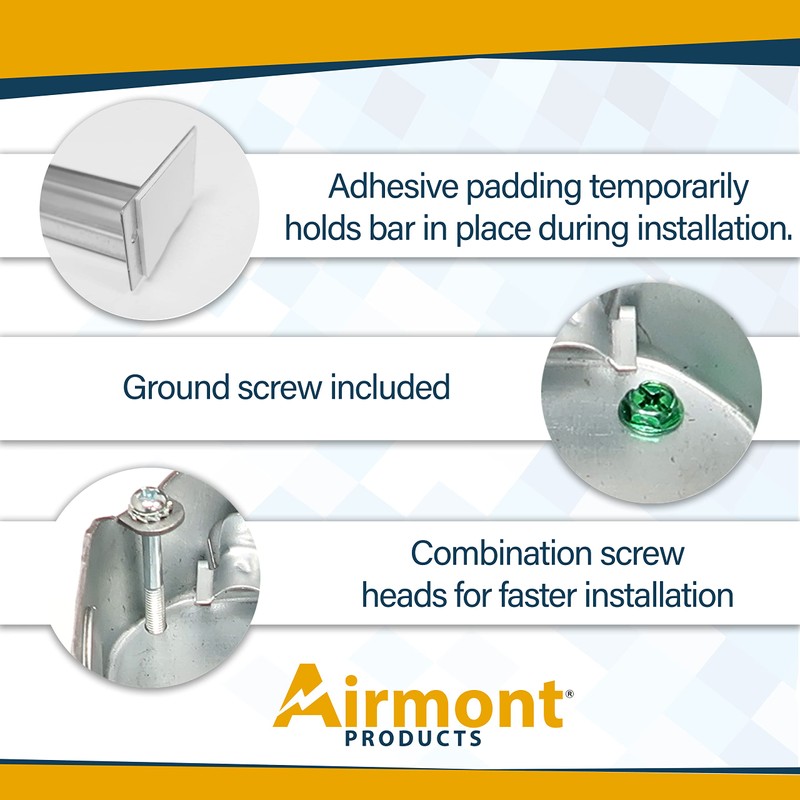 (4-Pack) Ceiling Fan Mounting Bracket with Adjustable Bar Hanger, 1-1/2''