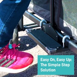 Tributary Brands- Step Attachment Compatible with Wonderfold Wagon - Newly Improved Side Step Design for Wonderfold Wagon W4 - Ideal Wagon Accessories