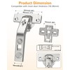 Chibery 2 Pack 135° Lazy Susan Hinges, Kitchen Corner Cabinets,
