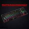 biojee Wired 87-Key Mechanical Gaming Keyboard Rainbow Backlit Keyboard For
