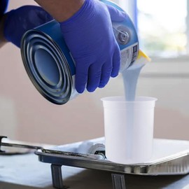 Disposable Paint Cups for Automotive Paint Gun, HVLP Paint Spray Gun 27 Ounce (800ml) Kit with 50 Cups and Lids Systerm, 1 Hard Cup with Retainer Ring and 10 Plugs