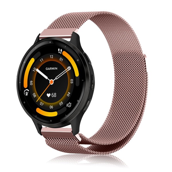 AiMaoo Band, Garmin Venu 3 Compatible Replacement Band, Stainless Steel,