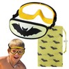 ruigao Kids Swimming Goggles Fabric Strap Age 4-7, Toddler Goggles